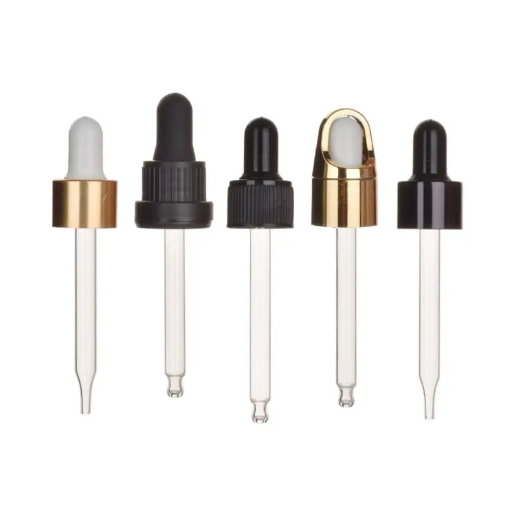 

5Pcs 10/30/50ml Essential Oil Dropper Bottle Cap Plastic Glue Cover Glass Tube Dropper Pipette Essential Oil Bottle Lid 18-415