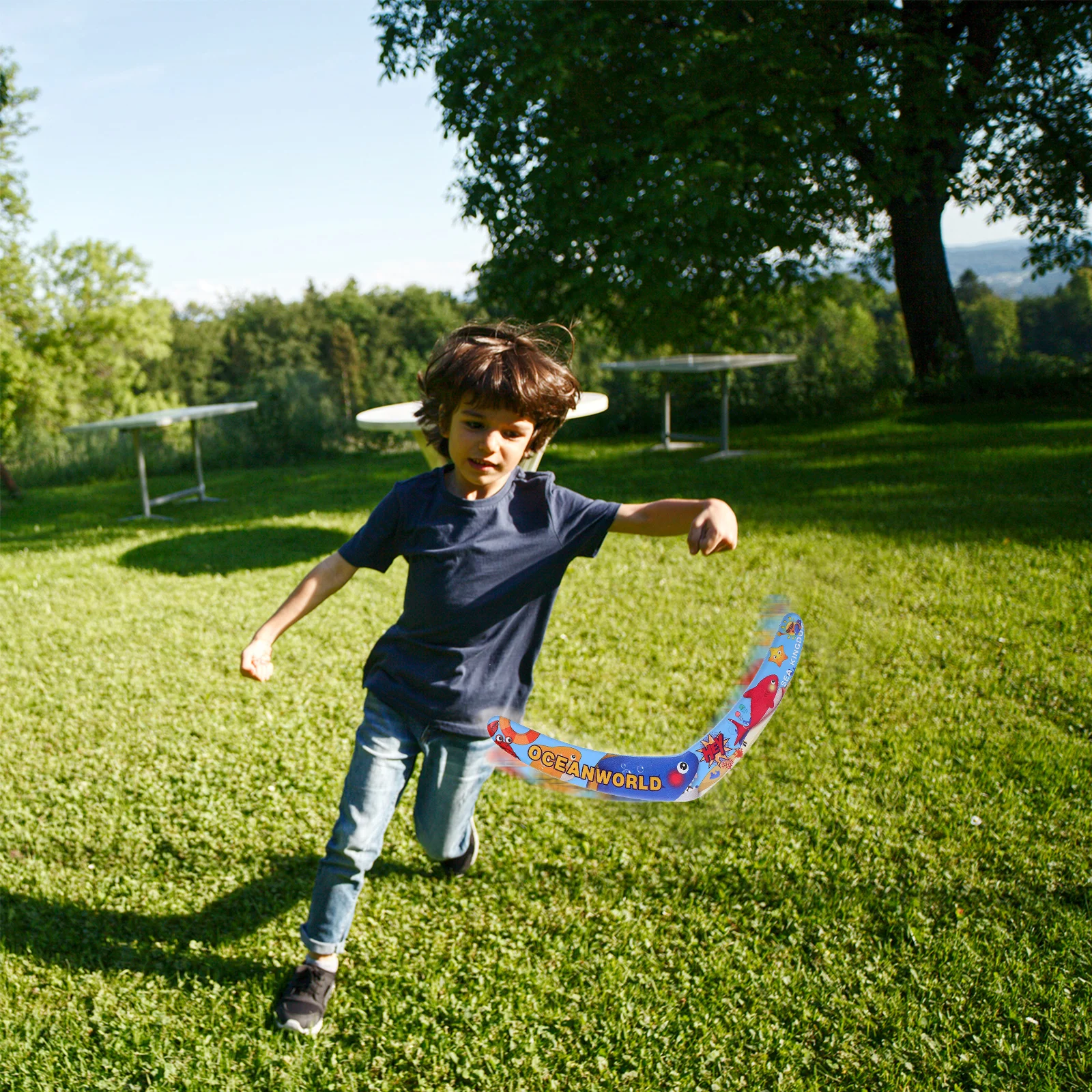 

EVA Plastic Kids Flying Outdoor Discs Toys Durable Fun Sport Game Boomerangs Play V Shape