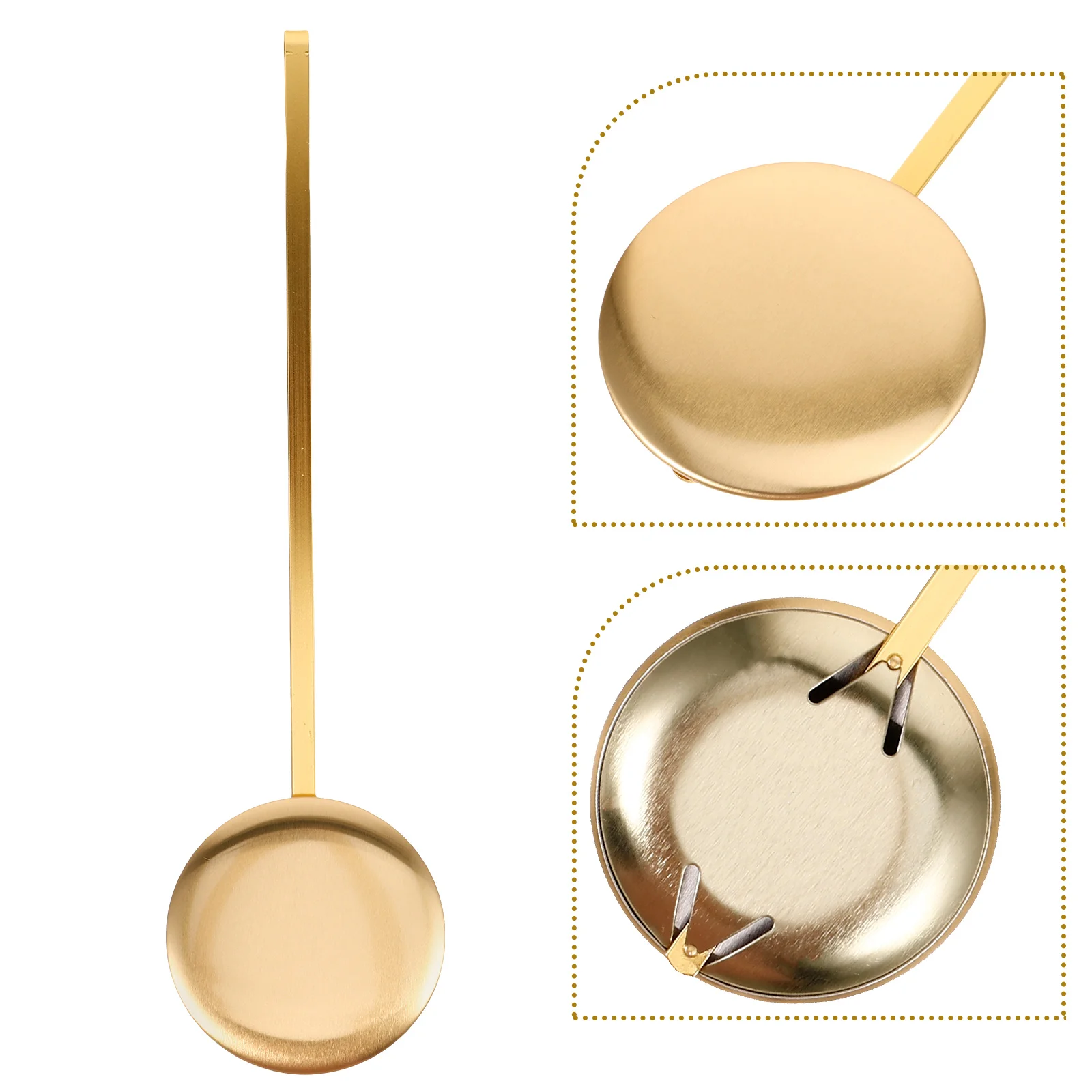 Accesorios de péndulo Reloj para pared Reemplazo de metal Componente de piezas de suministro de oro