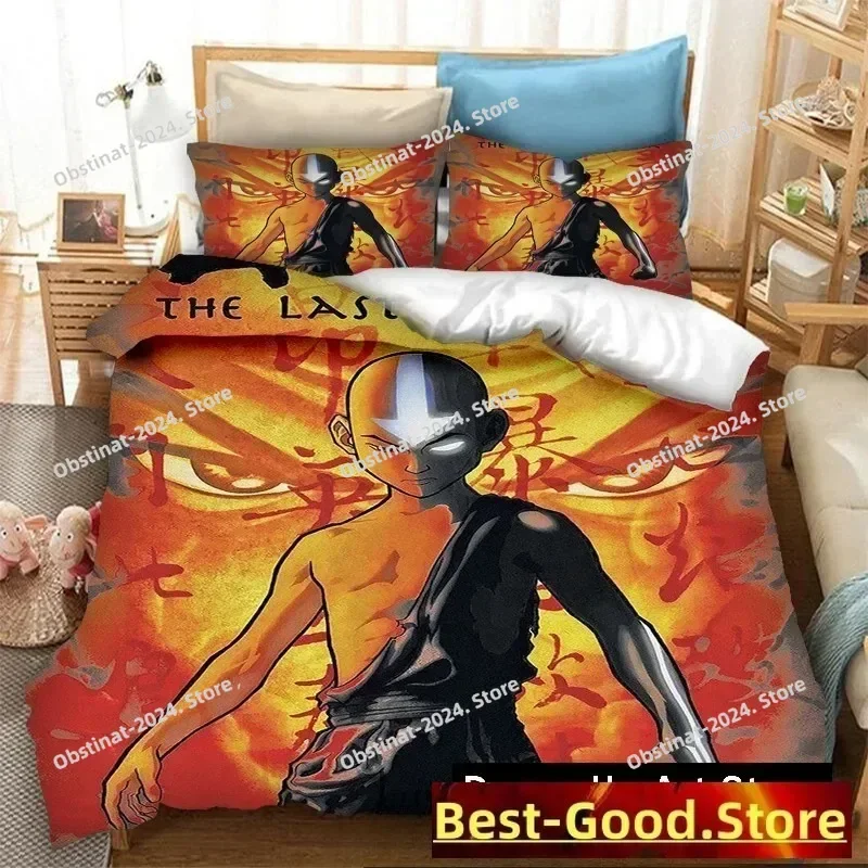 

3D Print Avatar The Last Airbender Bedding Set Boys Girls Twin Queen King Size Duvet Cover Pillowcase Bed boys Adult Bedroom