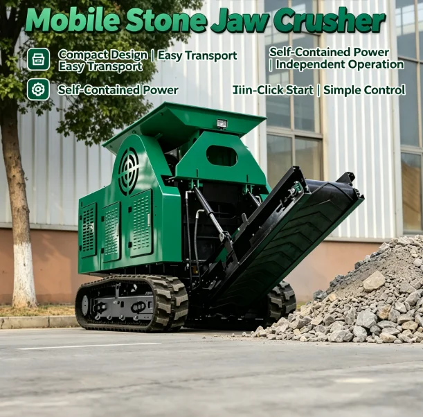 Customized Multi-Functional Mobile Stone Jaw Crusher With Replaceable Plates For Various Materials WIth Good Price