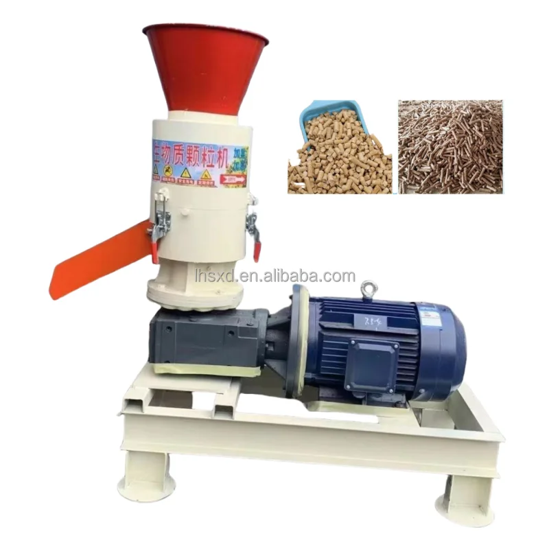 Wood Pellets Making Machine Sawdust Wood Pellet Machine diesel Engine Wood Pellet cat  Making Machine