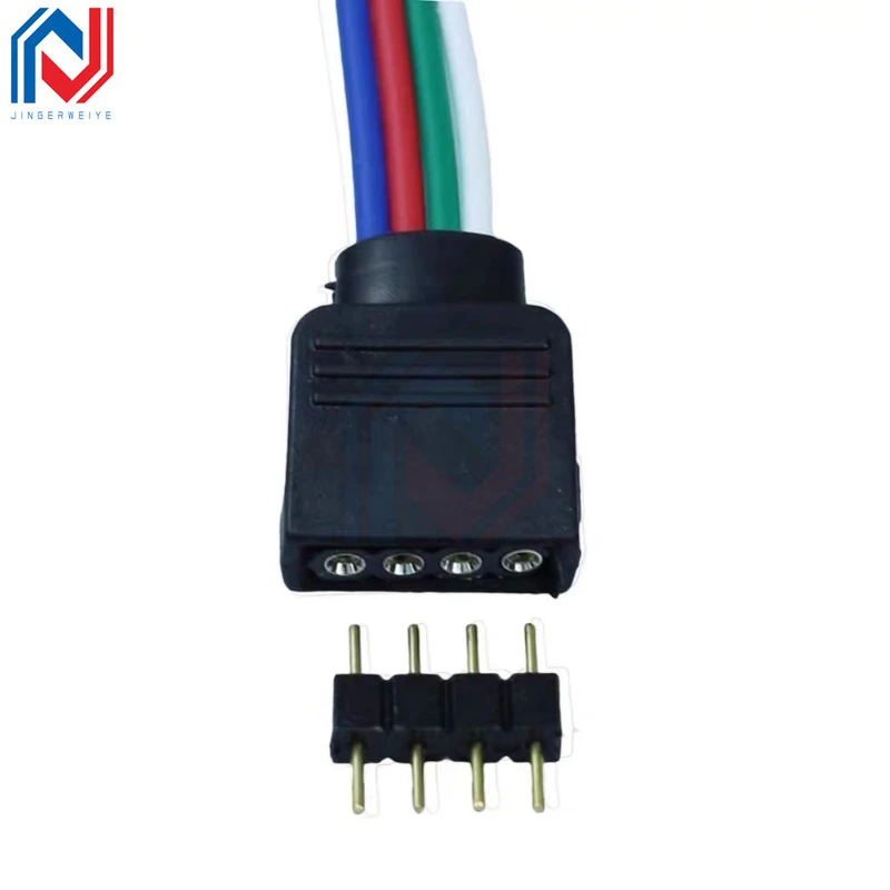 RGB 4Pin Connector Adapter Small 4P Needle Male & Female Plug Socket RGB Connectors for 3528 5050 RGB LED Strip Lights - Image 6