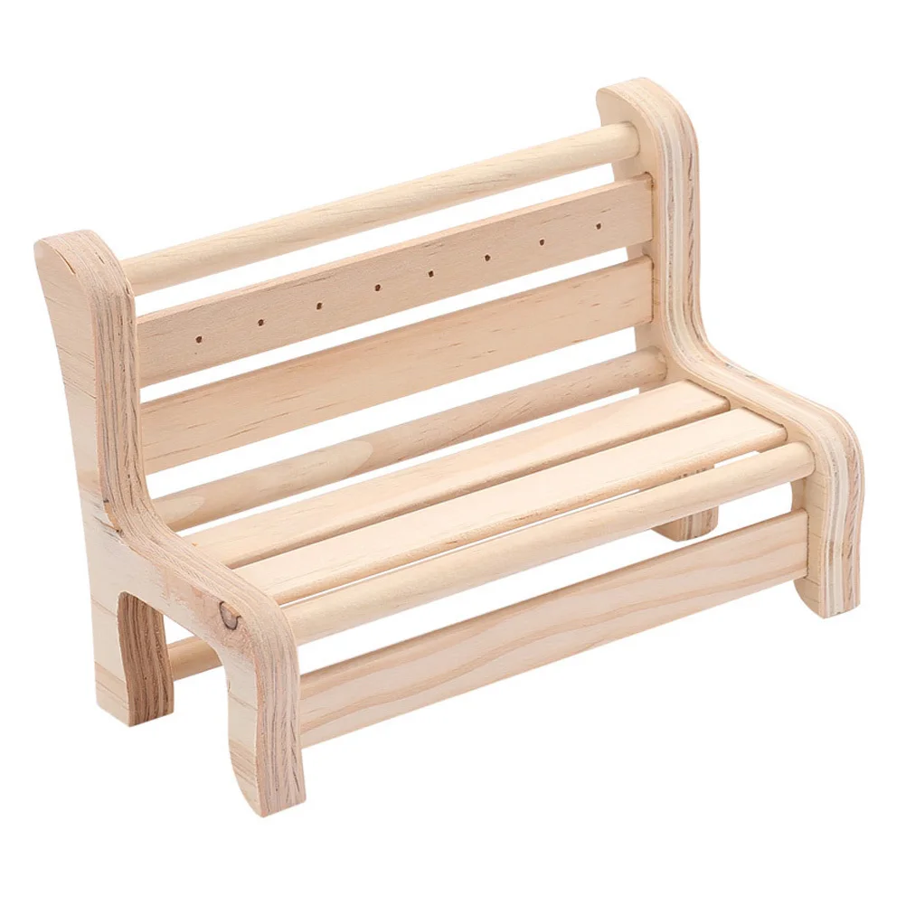 

Wooden Jewelry Holder Decorative Rack Stool Design Multi-Function Earrings Bracelet Display Stand Organizer Earrings Stand