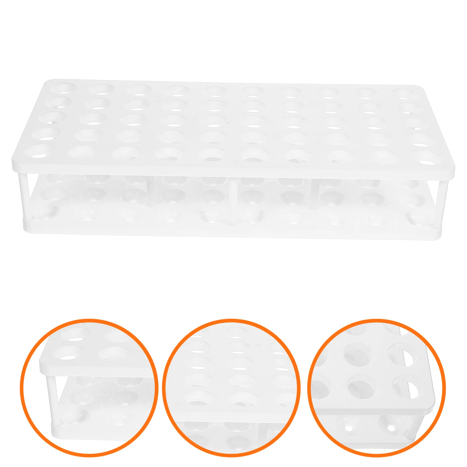 

Test Tube Rack Racks Bracket Holder for Chemistry Reusable Plastic Storage Organizer