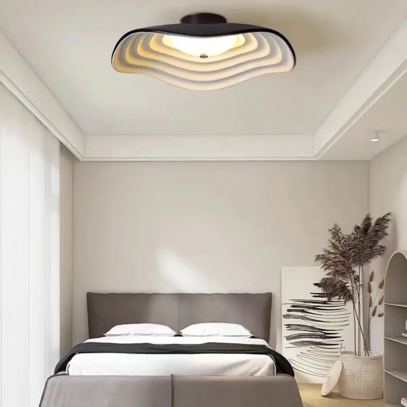 Nordic Resin Simple Ceiling Light, Flush Mount  E27 Base Lotus Leaf Close to Ceiling Lamp Bedroom Kitchen Porch Hallway