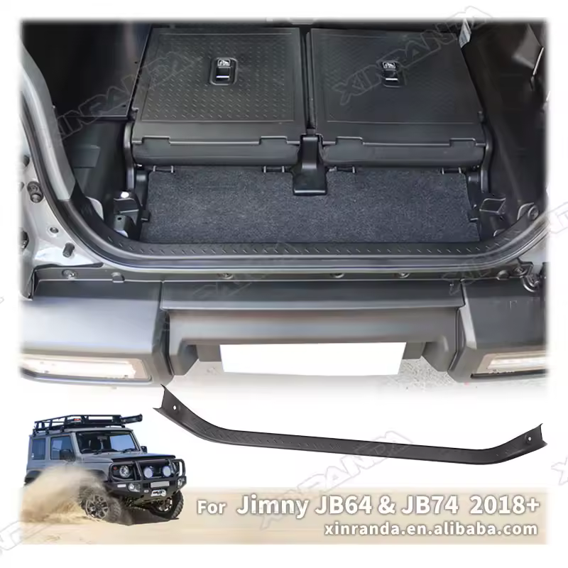 Plaque de protection de seuil de coffre arrière en ABS pour Suzuki Jimny JB74 JB64 2019-2023, 3 portes uniquement