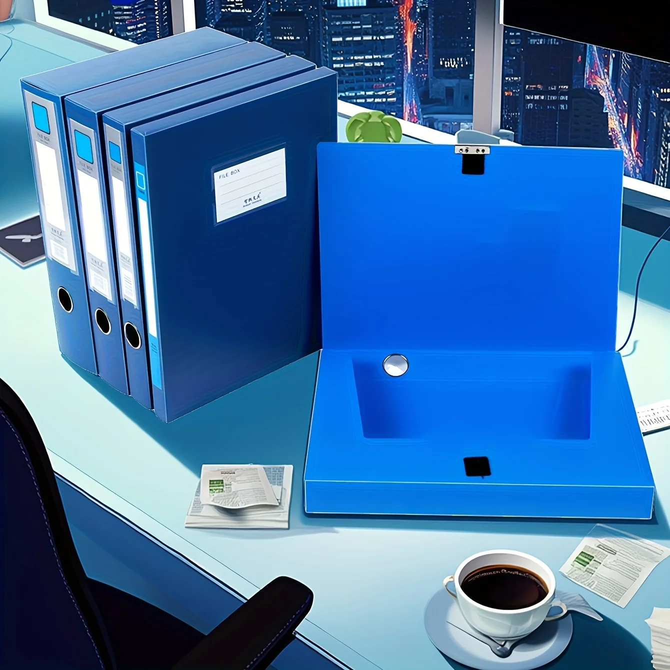 

Утолщенная пластиковая коробка для файлов 12 шт./А4, сумка для файлов информации для счетов, коробка для хранения канцелярских принадлежностей для документов, офисные принадлежности