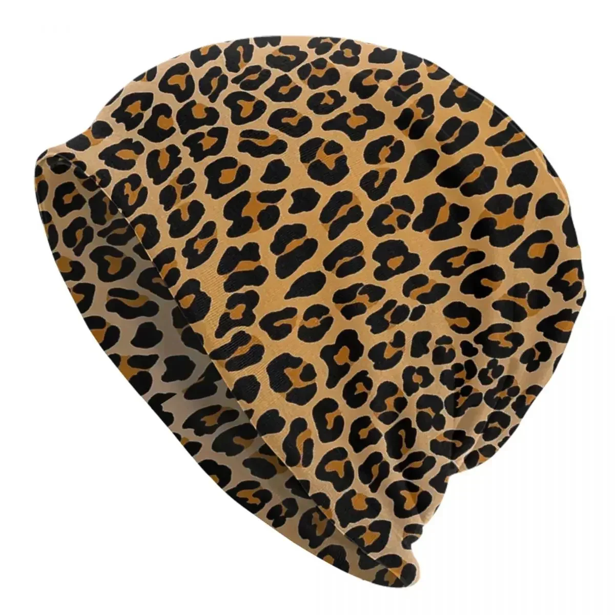 Leopard Print Men Women Adult Beanies Caps Knitted Bonnet Hat Warm Fashion Autumn Winter Outdoor Skullies Hats