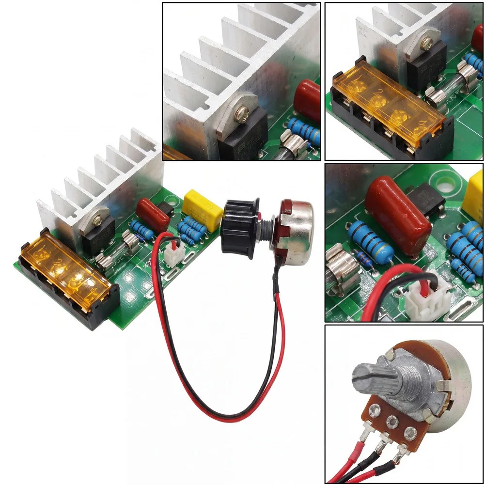 4000W Electronic Voltage Regulator Without Casing External Potentiometer Motor Speed- Controller Dimmers
