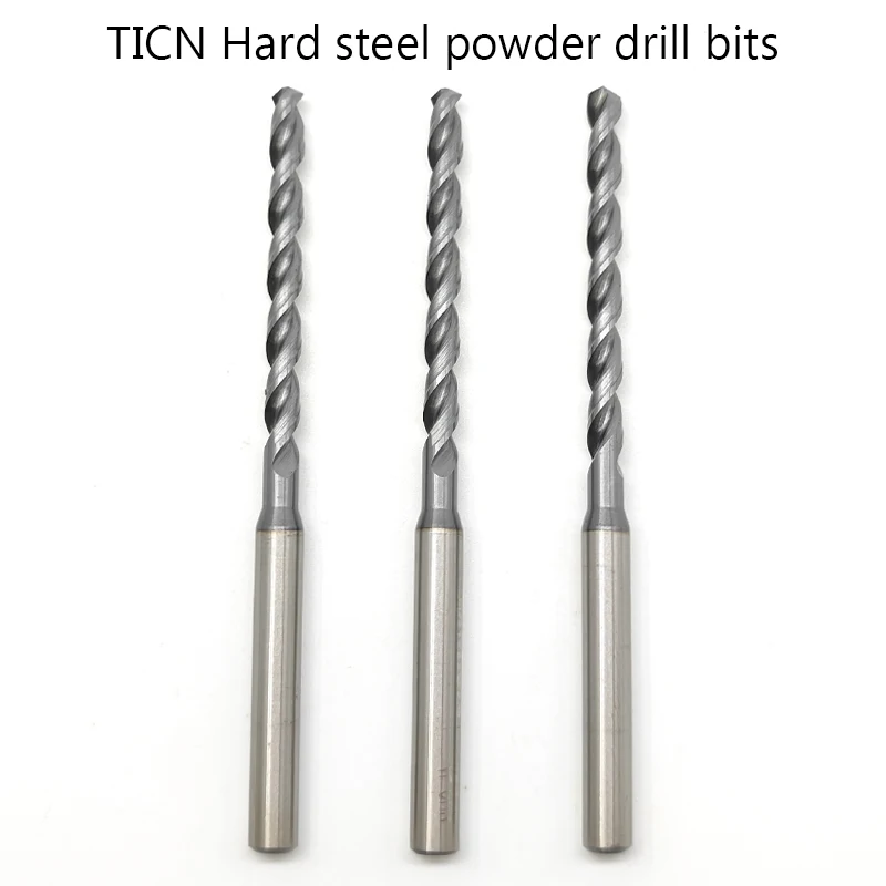 Best quality 2mm-13mm lenth longer TICN hard steel powder drill bits useful stell