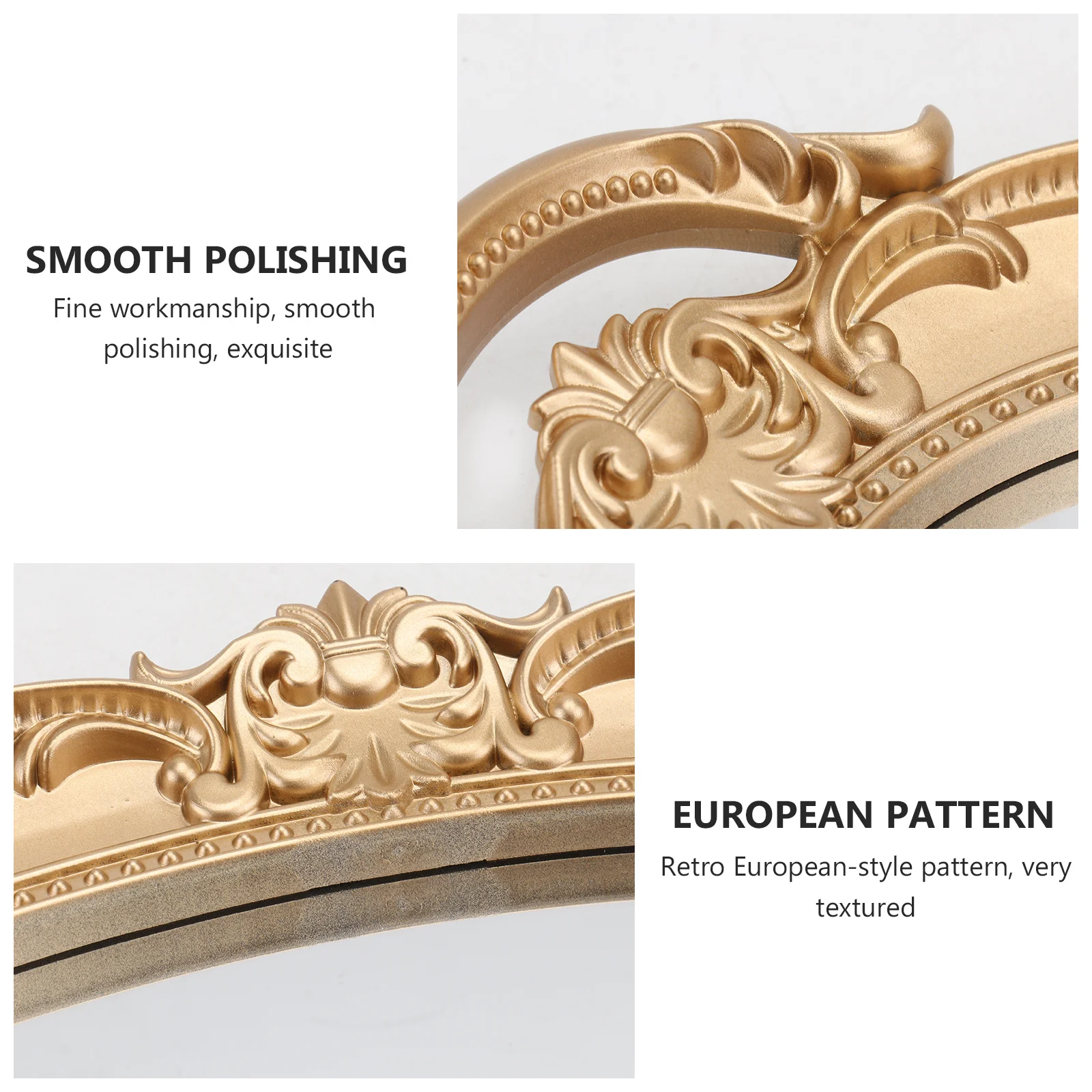 

1Pcs Vintage Retro Mirror Tray European Style Storage Display Perfume Photographing Prop Background Decorative Mirror