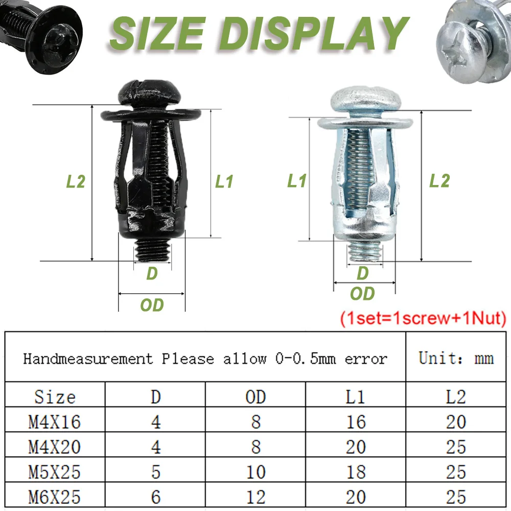 Imagem -02 - Rebite Nut Gun para M4m5m6 Porca de Pétala Rebitador de Mão Nut Screw Kit Pladur de Parede Oca Pressboard Hardboard Molly Jack Nut Tools