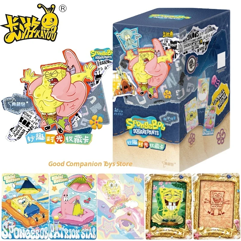 

KAYOU SpongeBob SquarePants Collection Cards Classic Animation Fun Time Series Vol.2 Theme BP OR UR Character Trading Cards Gift