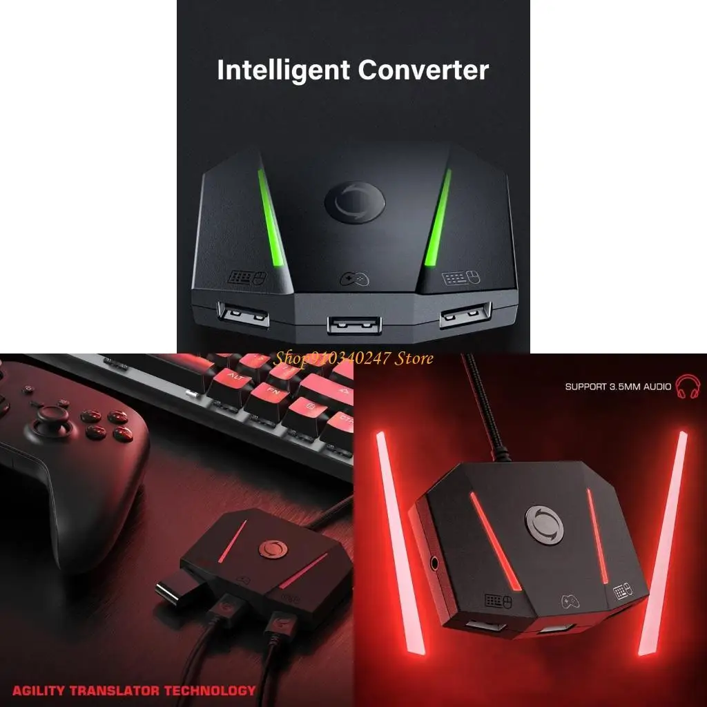 Q22A Gaming Keyboard Adapters интеллектуальные консоли преобразователь высокие точки мышиные клавишные адаптеры ABS для VX2