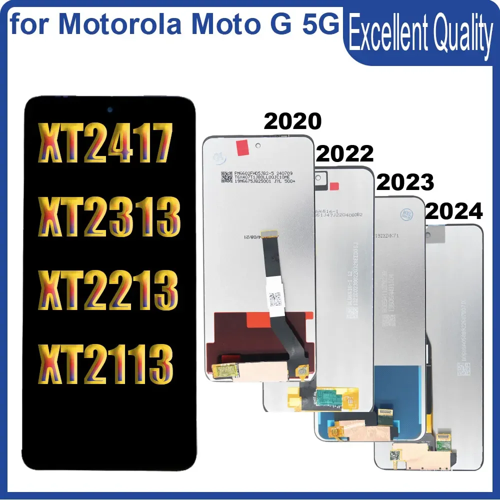 

Tested LCD for Motorola Moto G 5G 2020 XT2113 LCD Display Touch Screen Digitizer Replacement Parts for Moto G 5G 2022 Display