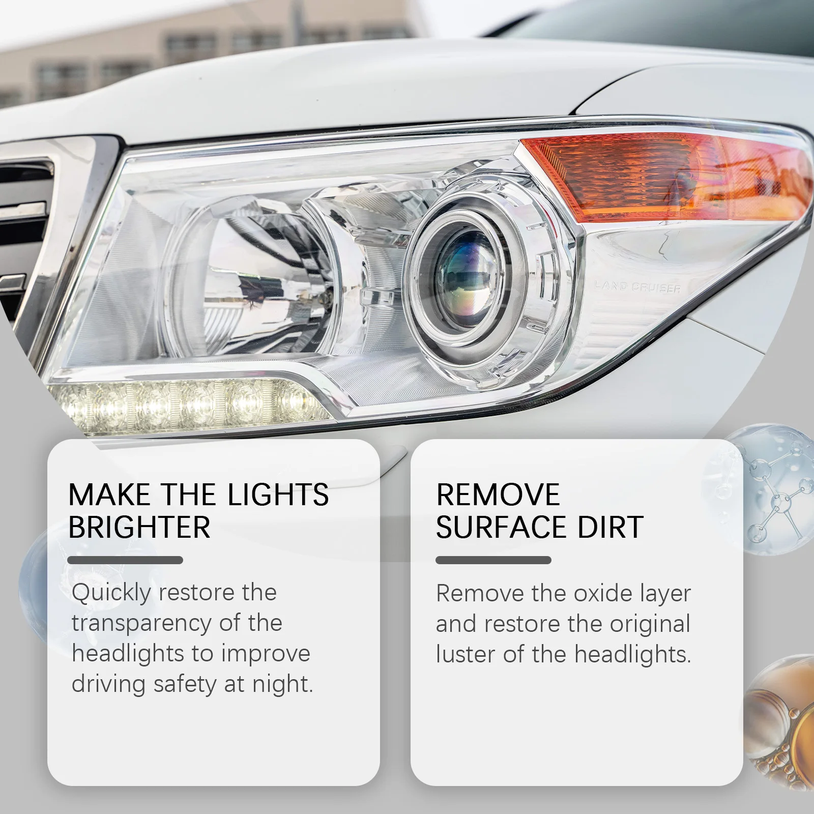 Autokoplamp Restauratievloeistof Automotive Koplamp Oxidatie Vergeling Krassen Wazig Verbetering Kristal Plating Coating