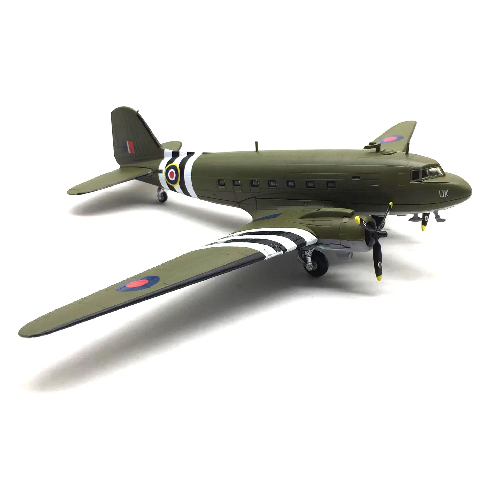 1/100 C-47 DC3 Transport Aircraft Plane Metal Diecast Plane Model Aircraft Model for Collection or Gift