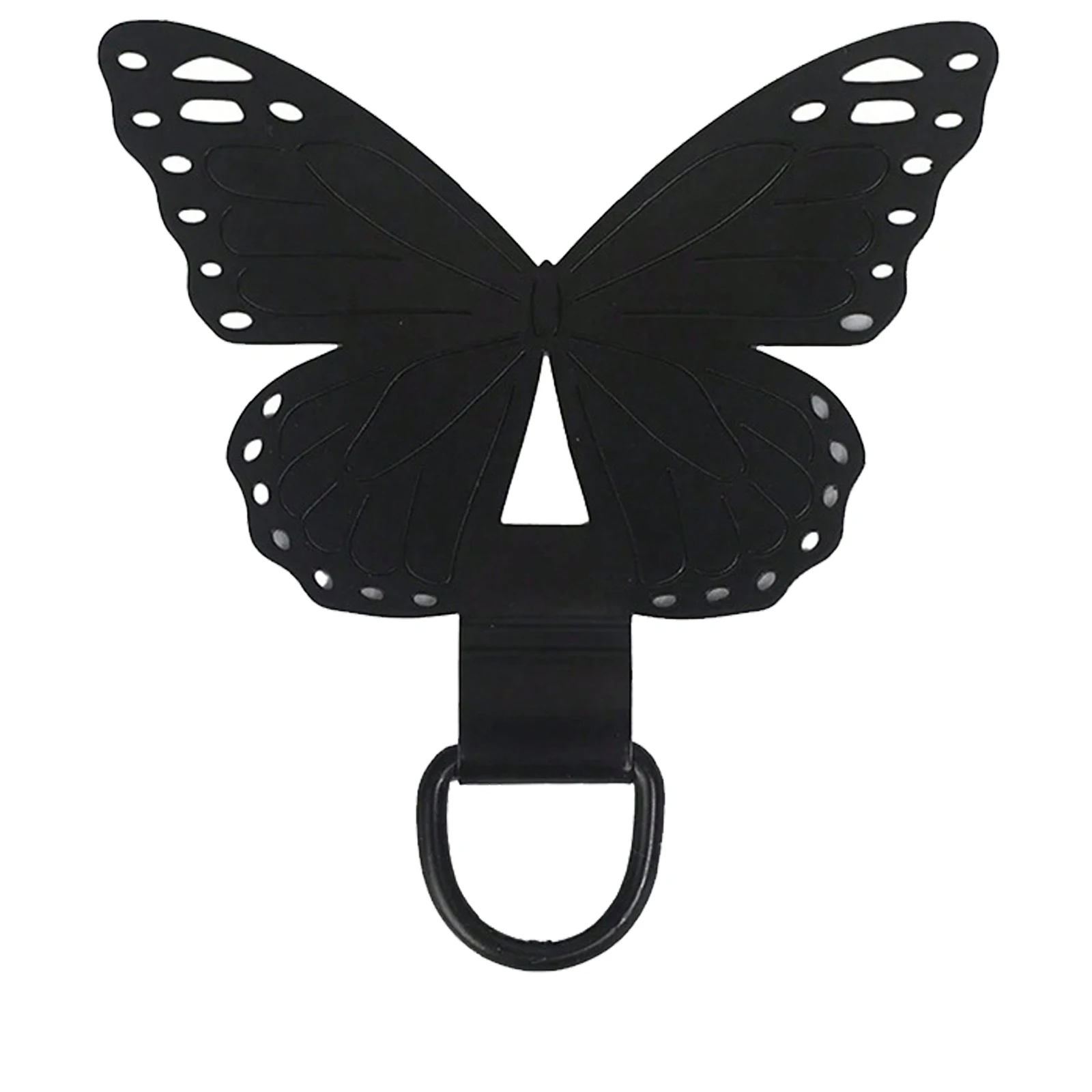 1Pc Exquisite Butterfly Phone Clip Metal Stainless Steel Phone Anti-loss Lanyard Card Back Clip Tool Accessory for Daily Use