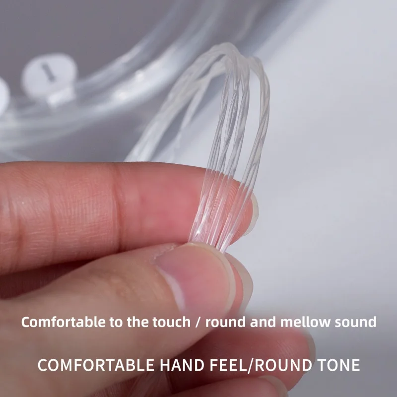 High Quality Ukulele Strings Soprano Concert Tenor Carbon Strings For Ukulele Stable Warm Bright Sound Reduced Finger Noise