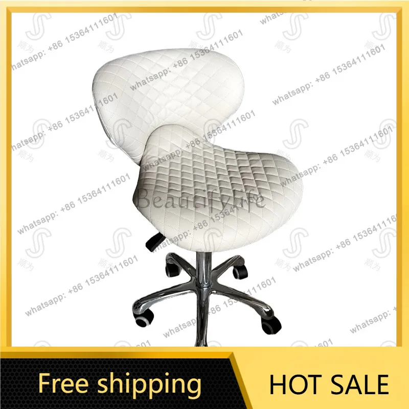 Factory Direct Sales Saddle Chair Pulley Backrest Rotating Lifting Nail Art Chair