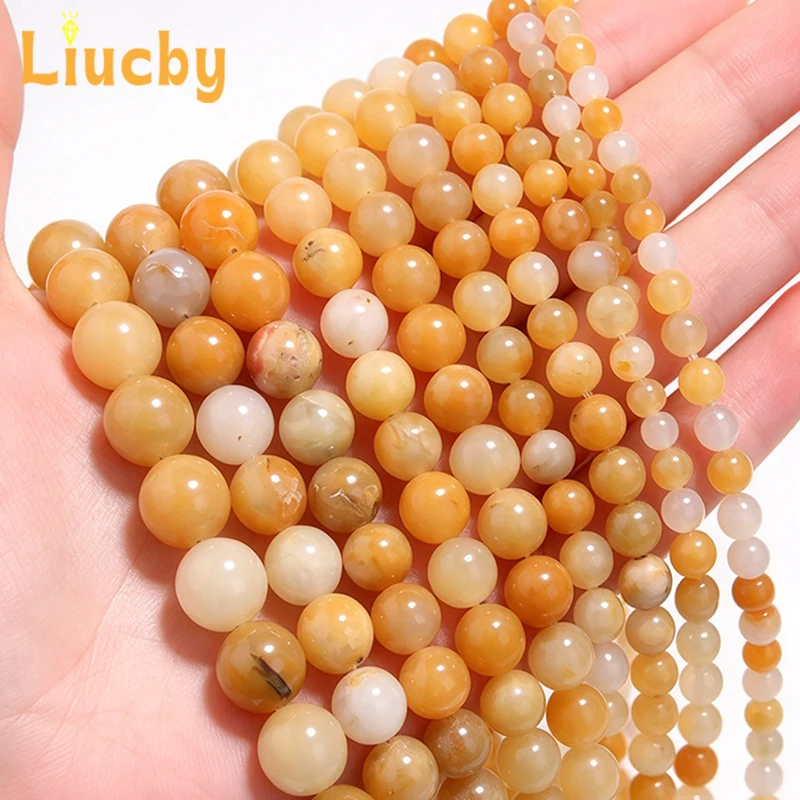 Natural Stone Dot White Blue Vein Sodalite Loose Round Beads for Jewelry Making Diy Bracelet Necklace 4/6/8/10/12mm 15