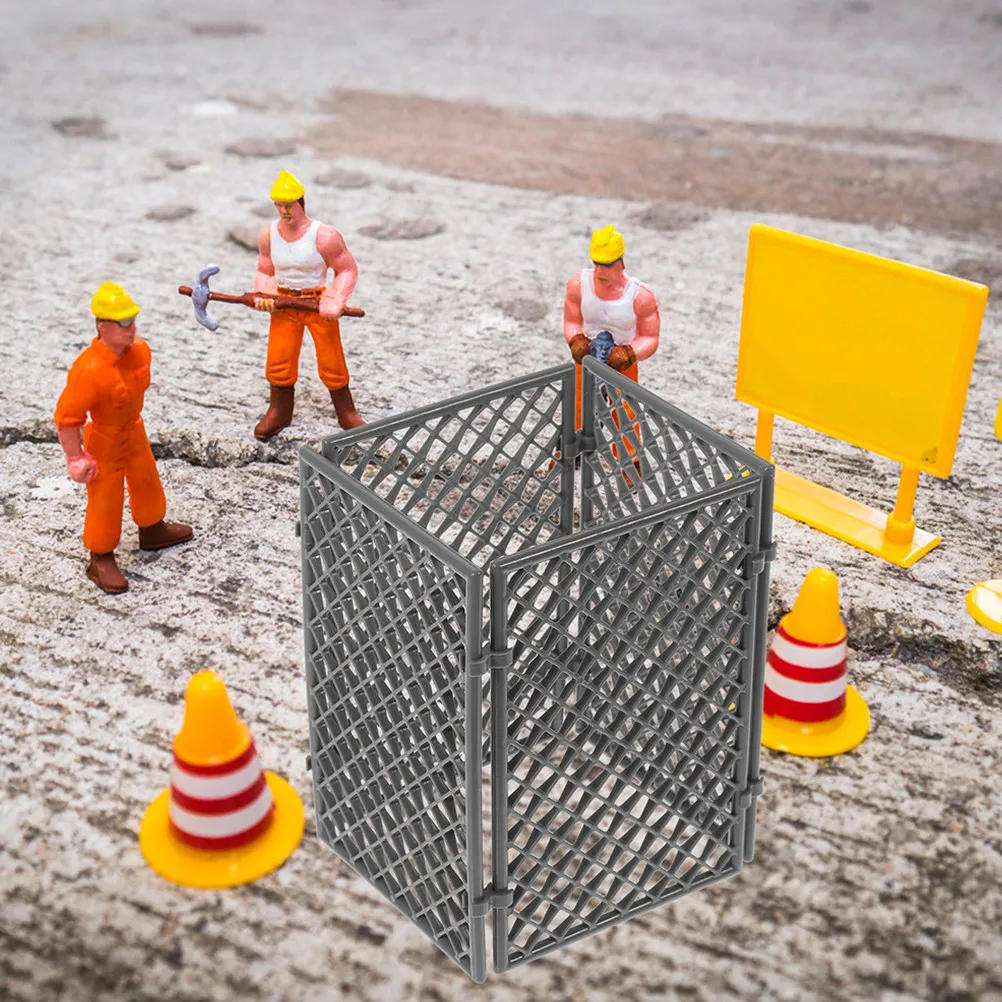 

8Pcs Miniature Iron Mesh Fence Set for DIY Garden Scenes Fairy Landscapes Bonsai Pot Edging Backyard Pathway Decorative Barrier