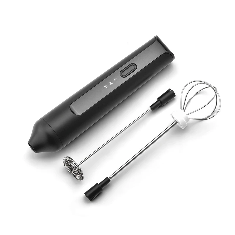 رغوة الحليب الكهربائية الصغيرة المحمولة رغوة خلاط النمام قابلة للشحن USB القهوة Frother خلاط 3-Speed قابل للتعديل خلاط صغير