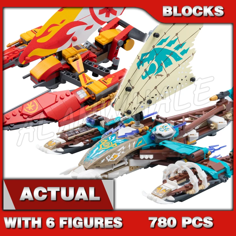 

780 шт. Island Shinobi Catamaran Sea Battle Rumble Thunder Keepers, отдельная лодка 60039, наборы строительных блоков, совместимые с моделью