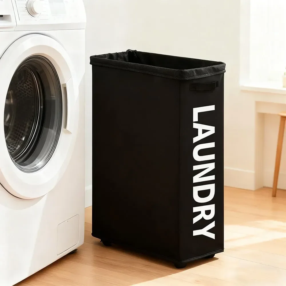 

Laundry Baskets Organization Storage Organization Laundry Basket With Wheels And DustProof MeshWaterproof Fabric Hamper For Laun