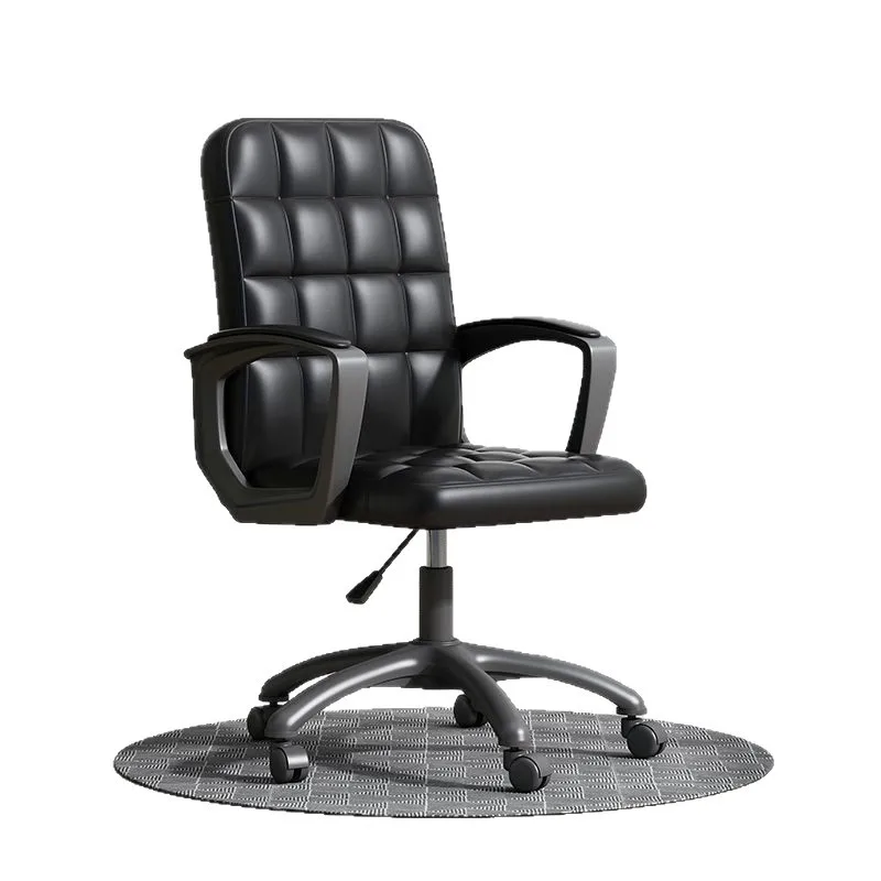 Home Computer Chair Office Chair Lifting Swivel Chair Modern Comfortable Long Backrest Seat Stool