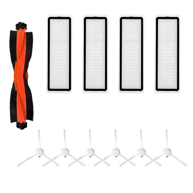 Aksesori suku cadang Filter Hepa sikat samping utama, rol penyedot debu Robot Xiaomi Mijia 3S B108CN