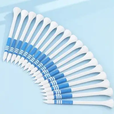 50 قطعة من تي شيرتات الجولف الخشبية الاحترافية أوتاد الجولف قوية تدوم طويلاً ومنخفضة الاحتكاك لحماية النادي ممارسة الجولف