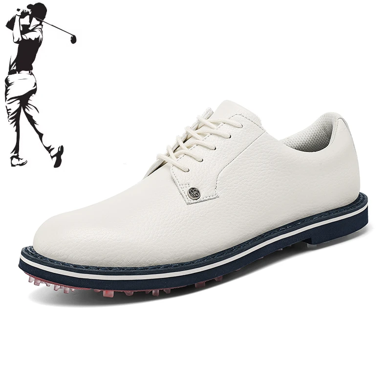 

2024 Golf Shoes Men's Fashion Casual Walking Sports Shoes Men's White Black Nailless Lightweight Golf Shoes