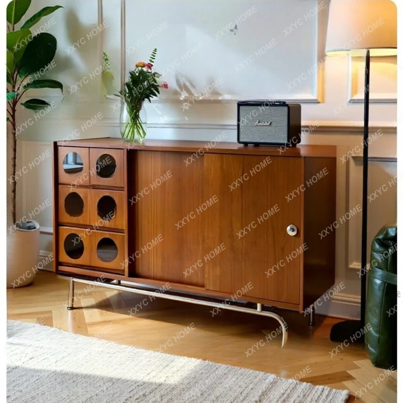 

Q retro solid wood chest, living room against the wall storage, dining side cabinet