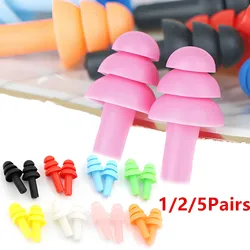 Soft Silicone Ear Plug Ear Protection Sleeping Travel Anti-Noise Earplugs Waterproof Swim Earplugs for Adult Children Swimmers