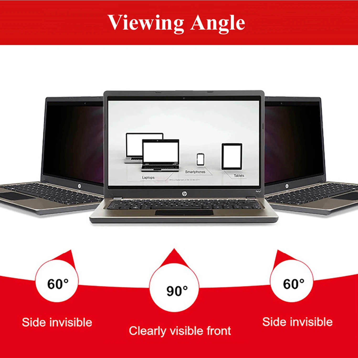 Imagem -03 - Inch 409 mm 230 mm Filtro de Privacidade Anti-glare Tela Lcd Película Protetora para 16:9 Widescreen Computador Notebook pc Monitores 18.5