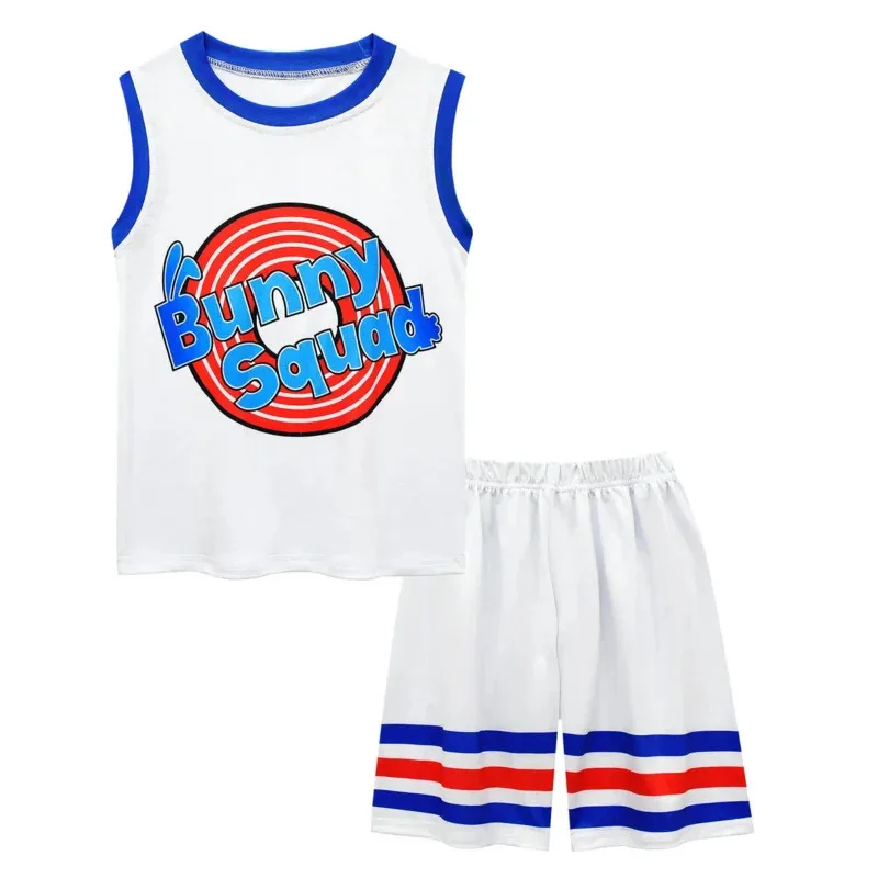 Space Jam 2 Jersey Kids # 1 # 6 Cosplay Tune Squad Basket Shirt Vest Shorts Summer New 2022 Basketball Uniform Sports Suit