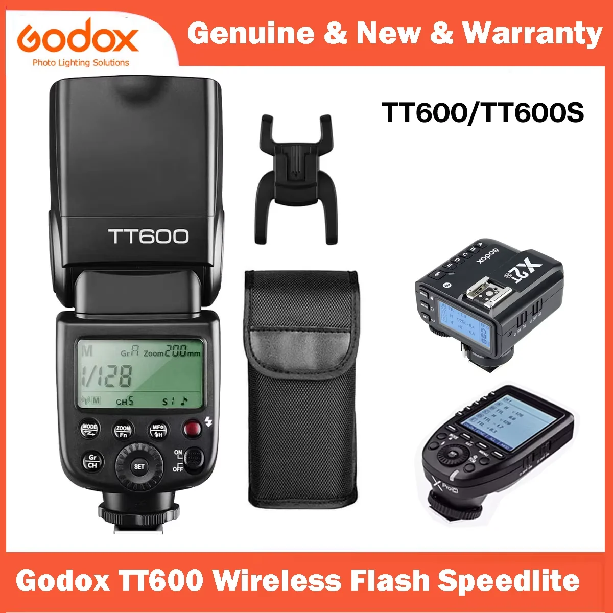 Godox TT600 2.4G Wireless Flash Speedlite Master/Slave Flash Trigger integrato per Canon Nikon Pentax Olympus Fuji Panasonic Lumi