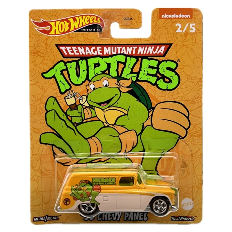 Originale Hot Wheels 1/64 Pop Culture 2022 N Caso Tartarughe Ninja Dlb45 Diecast Modello di Auto Giocattoli per I Ragazzi Regalo