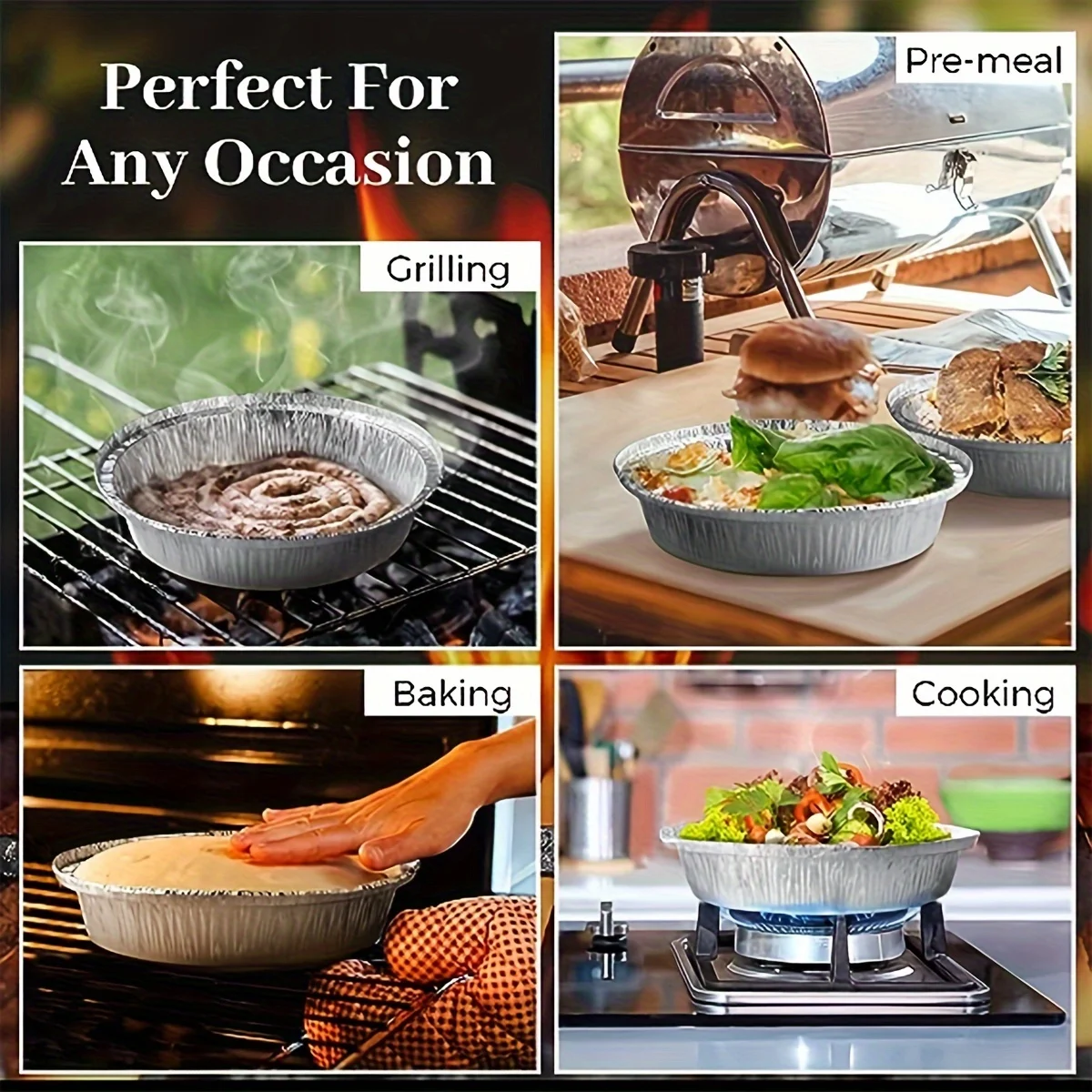 Disposable Foil Baking Pans Set 5