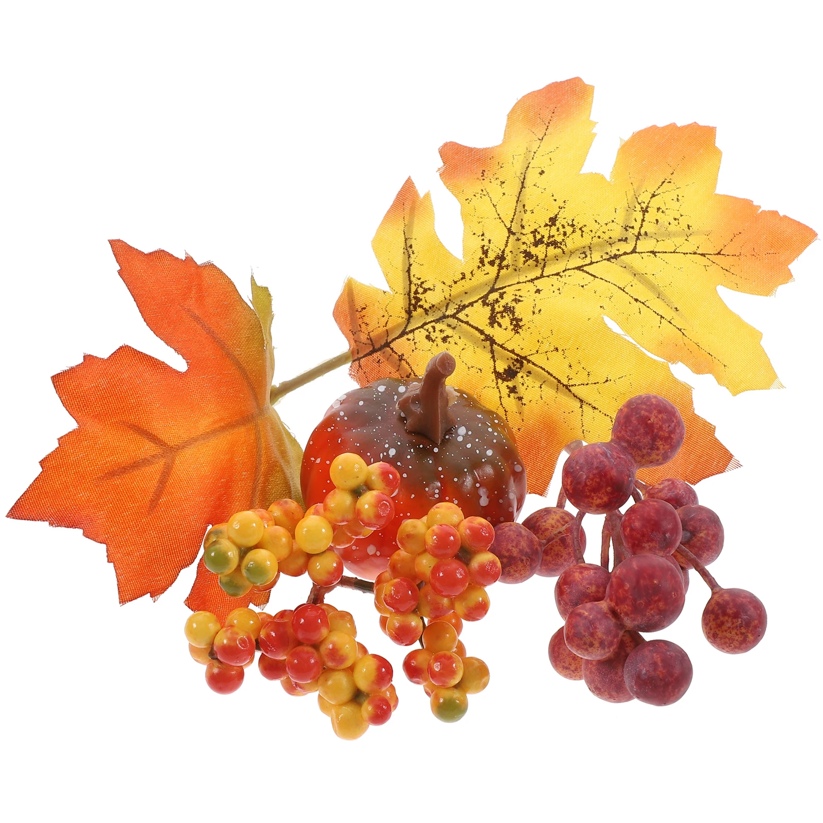 

Berries Simulated Pumpkin Maple Leaf Decoration Thanksgiving Decorations Faux For Autumn Harvest Table
