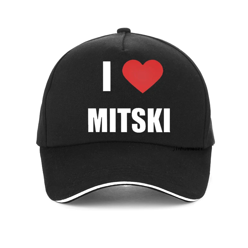 Funny I Love Mitski Graphics Baseball Cap Men's 100% Cotton Summer golf sun Caps Harajuku pop Unisex Adjustable snapback hats