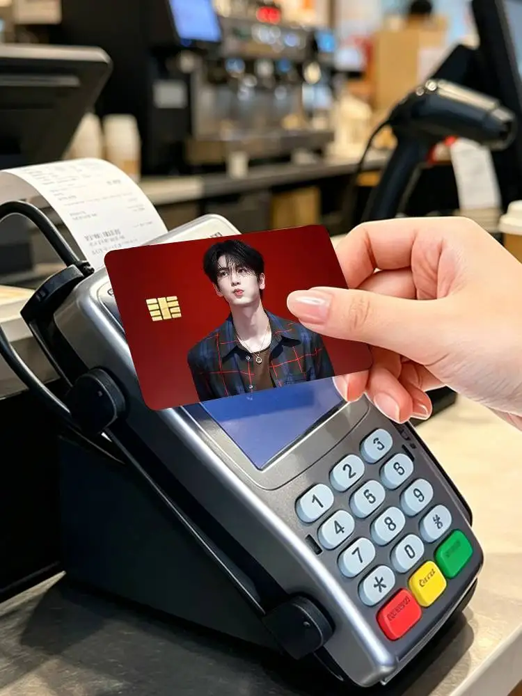 COOL ACTOR Z-Zhang Ling He  4pcs 1Set Card Stickers Small Waterproof Chip 4PCS Card Sticker Anti-Scratch