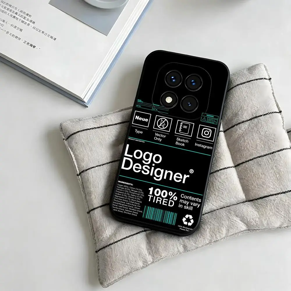 Human Job Change Manual Phone Case Soft Black Phone Cover For Redmi Note15 11 12 13 14Pro Plus S 5G 14C A3