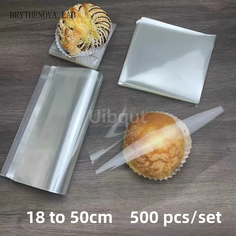 transparent square rectangle bread candy mat suger cake cellophane Biscuit Baking Party Lollipop Wedding Card Gift Packaging Bag