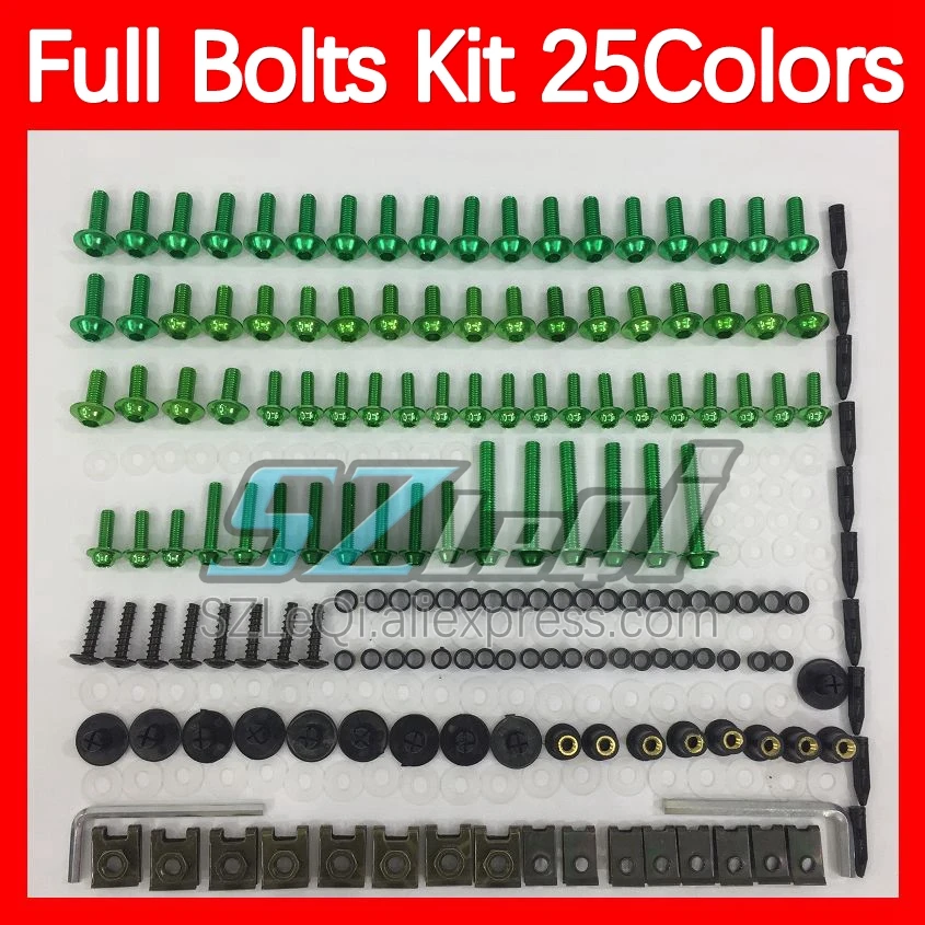 Fairing Bolts Full Screw Kit For SUZUKI KATANA GSX750F GSXF750 03 04 05 06 07 2003 04 2005 2006 2007 Body Bolt Screws Nuts 268ps