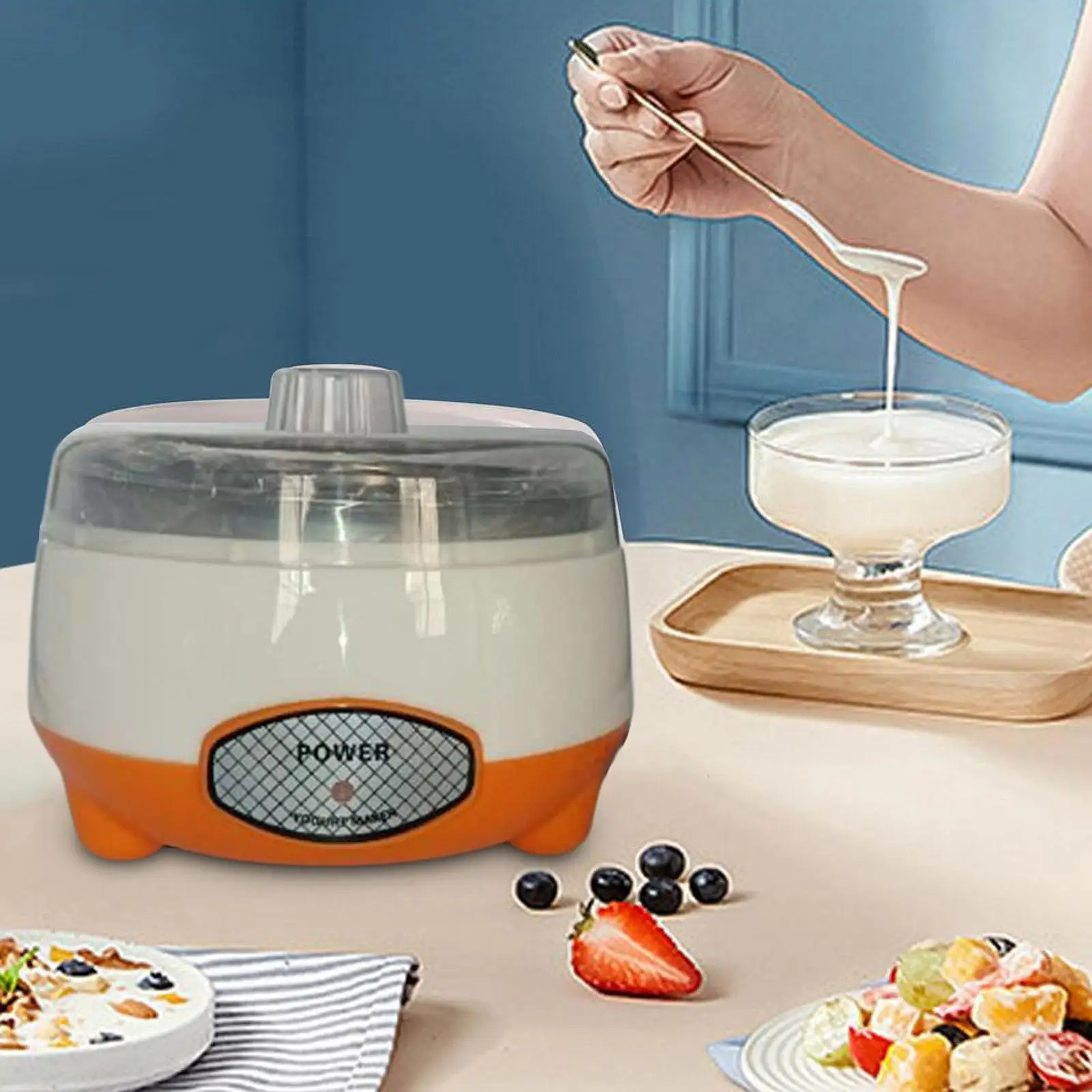 Automatic Yogurt Maker Household Multifunctional Homemade DIY Homemade Yogurt 1L for Kitchen Office Picnic Dorm Dining Room