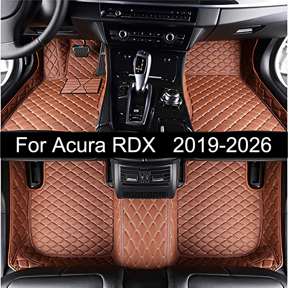 الحصير سيارة جلدية يناسب أكورا RDX 2019 2020 2021 2022 2023 2024 2025 2026 منصات السجاد السيارات مجموعة كاملة القدم الحصير السجاد #1