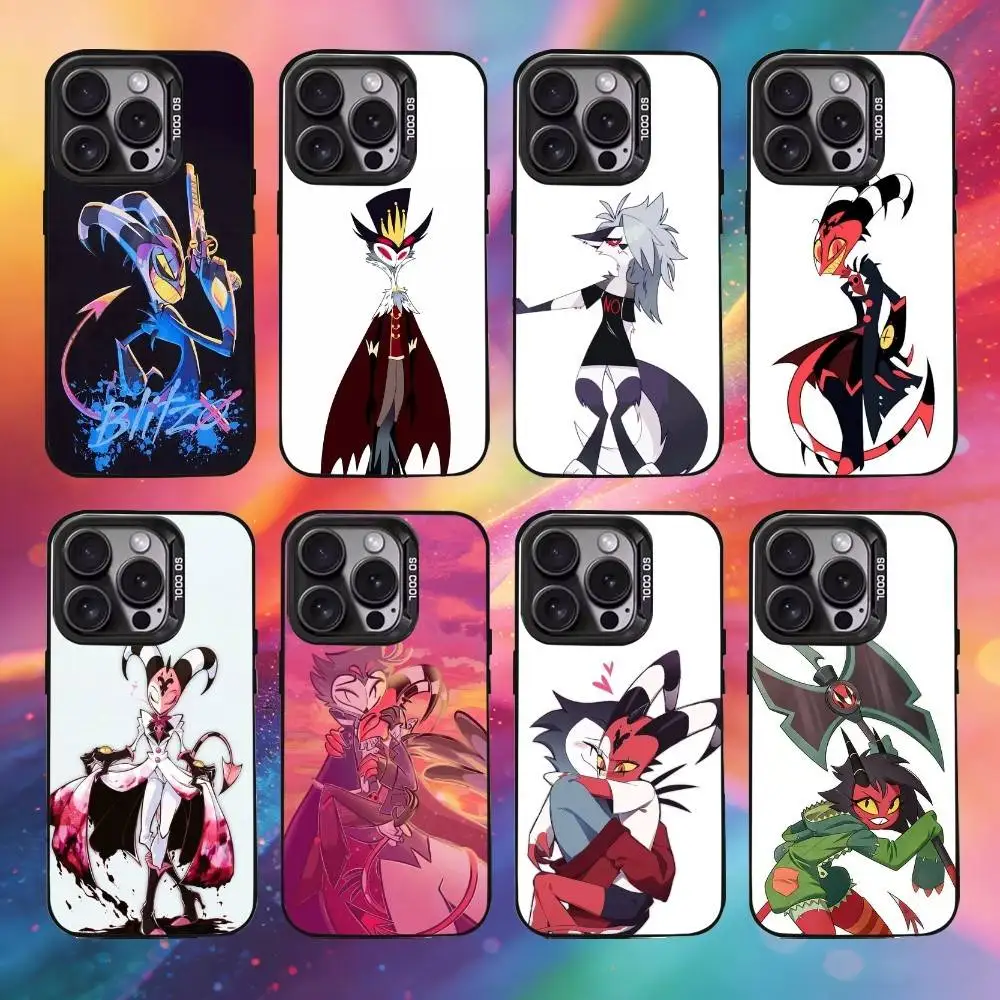 

Anime H-Helluva B-Boss Phone Case For iPhone17, 16,15,14,13,12 Pro Max Black Candy Matte Shockproof Cover